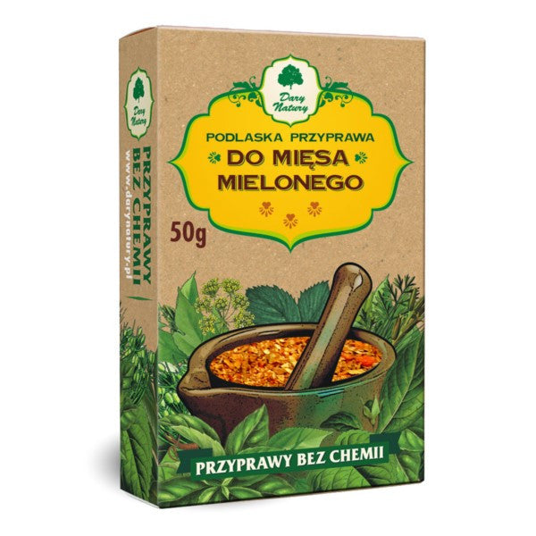Dary Natury Przyprawy bez chemii Podlaska przyprawa do mięsa mielonego 50g