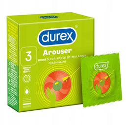 Durex Durex prezerwatywy Arouser 3 szt prążkowane