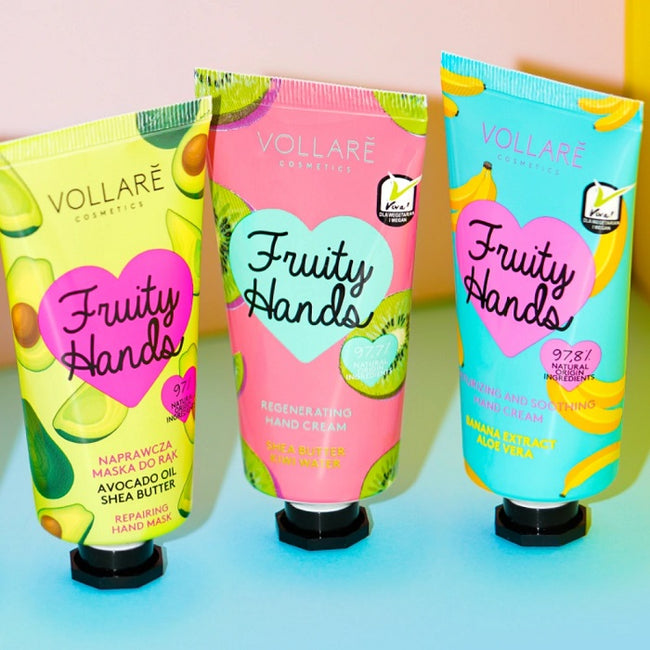 Vollare Fruity Hands regenerujący krem do rąk Masło Shea i Kiwi 50ml