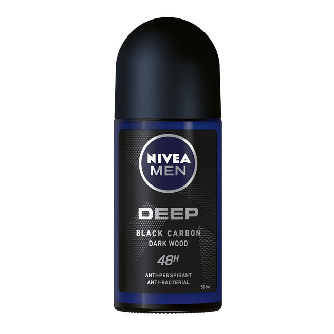 Nivea Men Deep Control zestaw żel pod prysznic 3w1 250ml + antyperspirant w kulce 50ml + antybakteryjna woda po goleniu 100ml + kosmetyczka