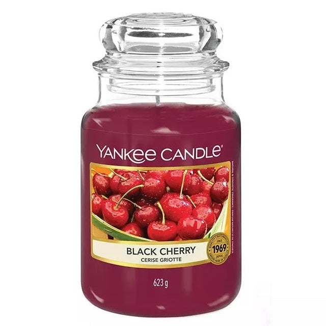 Yankee Candle Świeca zapachowa duży słój Black Cherry 623g