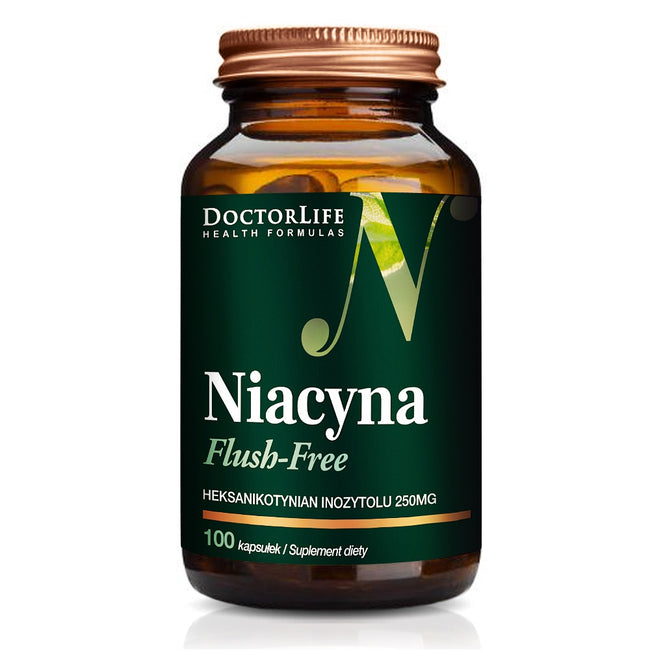Doctor Life Niacyna Flush-Free suplement diety 100 kapsułek