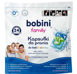 Bobini Family uniwersalne kapsułki do prania 24szt.