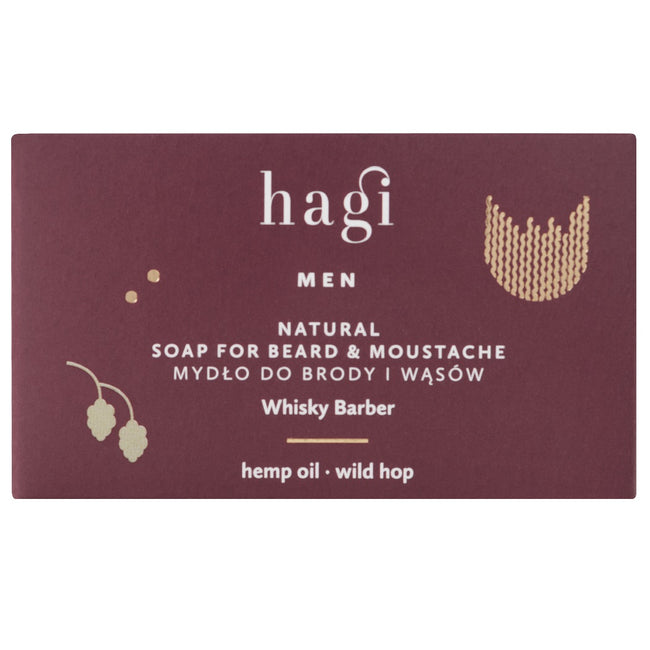 Hagi Naturalne mydło do brody i wąsów Whisky Barber 100g