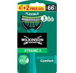 Wilkinson Xtreme3 Sensitive Comfort jednorazowe maszynki do golenia dla mężczyzn 6szt