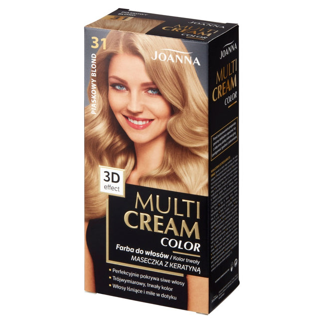 Joanna Multi Cream Color farba do włosów 31 Piaskowy Blond