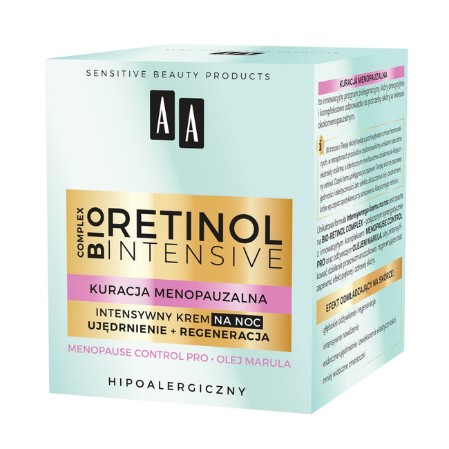 AA Retinol Intensive Kuracja Menopauzalna krem intensywny na noc ujędrnienie + regeneracja 50ml