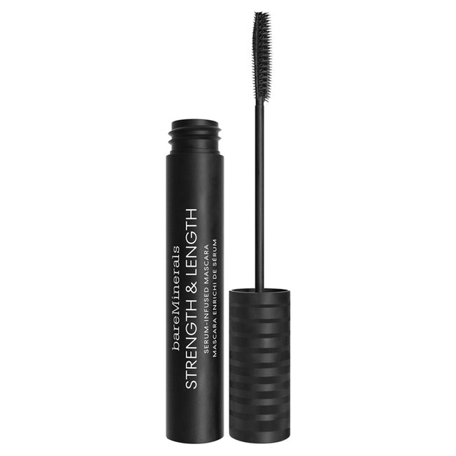 bareMinerals Strength & Length Serum-Infused Mascara wzmacniająco-wydłużający tusz do rzęs Extreme Black 8ml