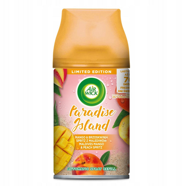 Air Wick Freshmatic Paradise Island wkład do automatycznego odświeżacza powietrza Mango i Brzoskwinia Spritz z Malediwów 250ml