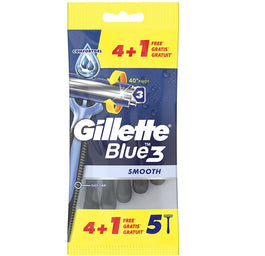 Gillette Blue 3 Smooth jednorazowe maszynki do golenia dla mężczyzn 5szt