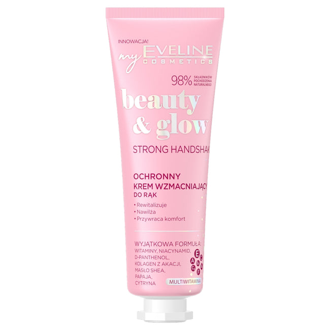 Eveline Cosmetics Beauty & Glow ochronny krem wzmacniający do rąk 50ml