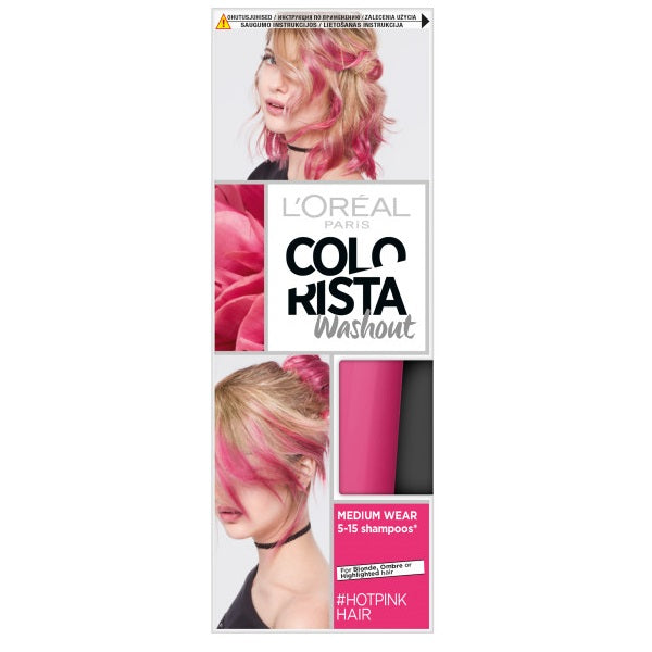 L'Oreal Paris Colorista Washout zmywalna farba do włosów 9 Hot Pink Hair 80ml