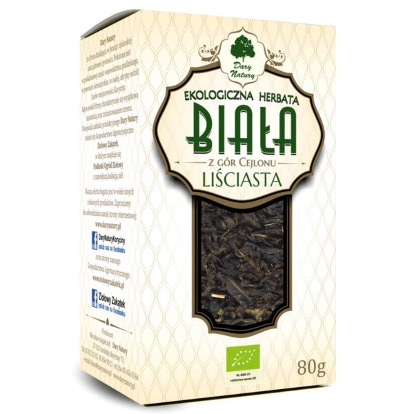 Dary Natury Ekologiczna Herbata Biała liściasta 80g