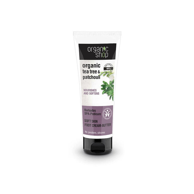 Organic Shop Organic Tea Tree & Patchouli Foot Cream-Butter kremowe masło do stóp 75ml