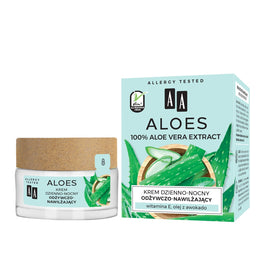 AA Aloes 100% Aloe Vera Extract krem dzienno-nocny odżywczo-nawilżający 50ml