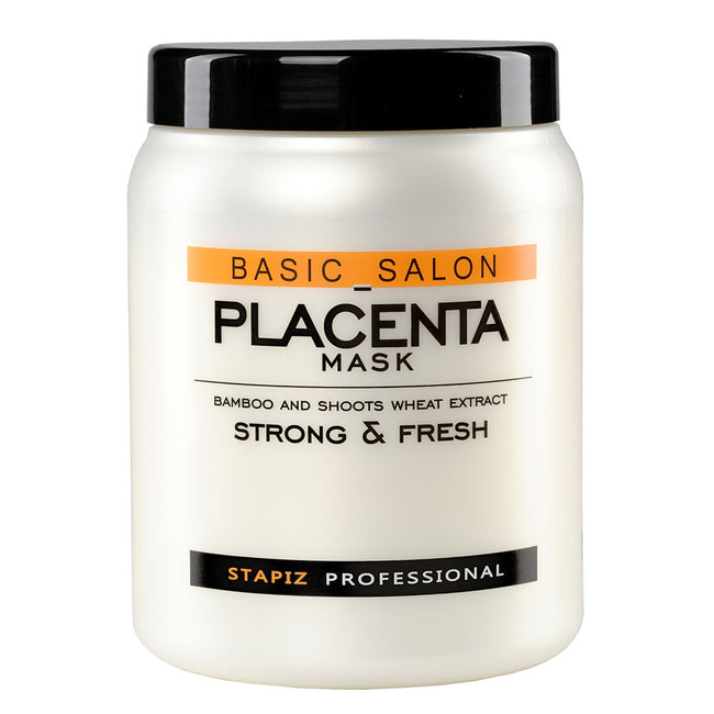 Stapiz Basic Salon Placenta Mask maska do włosów z ekstraktami z bambusa i kiełków pszenicy 1000ml