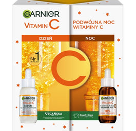 Garnier Vitamin C zestaw serum do twarzy na dzień 30ml + serum do twarzy na noc 30ml