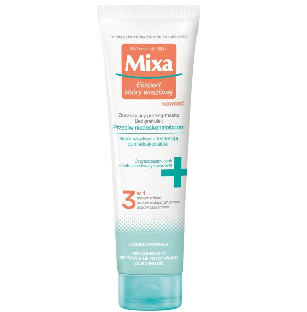 MIXA Złuszczający peeling-maska bez granulek przeciw niedoskonałościom 150ml