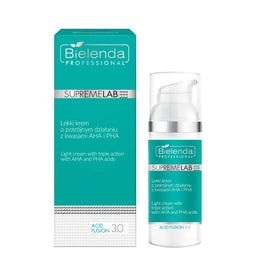 Bielenda Professional SupremeLab Acid Fusion 3.0 lekki krem o potrójnym działaniu z kwasami AHA i PHA 50ml