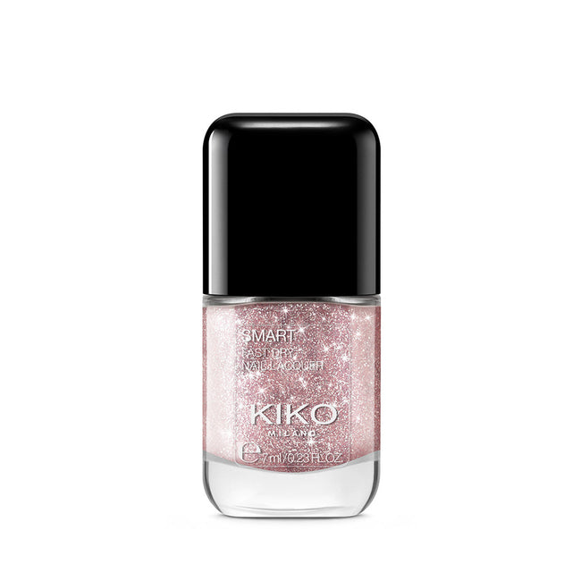 KIKO Milano Smart Nail Lacquer Biodegradable Glitter Edition szybkoschnący lakier do paznokci z biodegradowalnym brokatem 314 Red Cherry 7ml