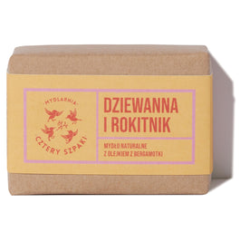 Mydlarnia Cztery Szpaki Mydło naturalne w kostce Dziewanna i Rokitnik 110g