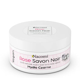 Nacomi Rose Savon Noir różane czarne mydło z wodą różaną 125g