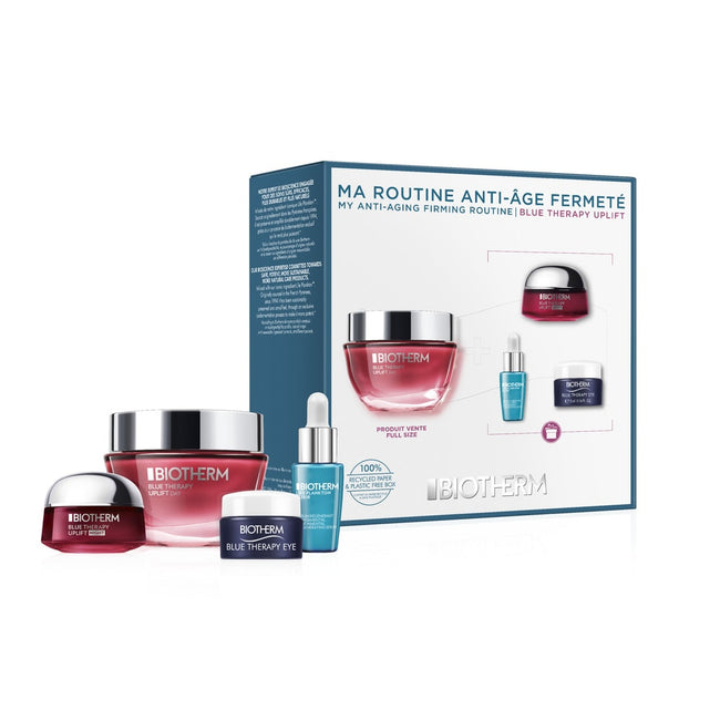 Biotherm Anti Aging Firming Routine zestaw Blue Therapy Uplift Day 50ml + Blue Therapy Uplift Night 15ml + Blue Therapy Eye 5ml + Life Plankton Elixir 7ml