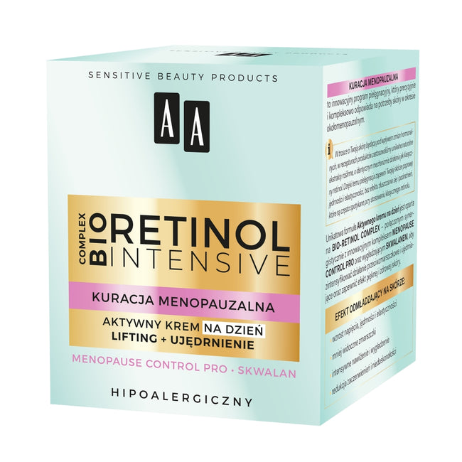 AA Retinol Intensive Kuracja Menopauzalna krem aktywny na dzień lifting + ujędrnienie 50ml