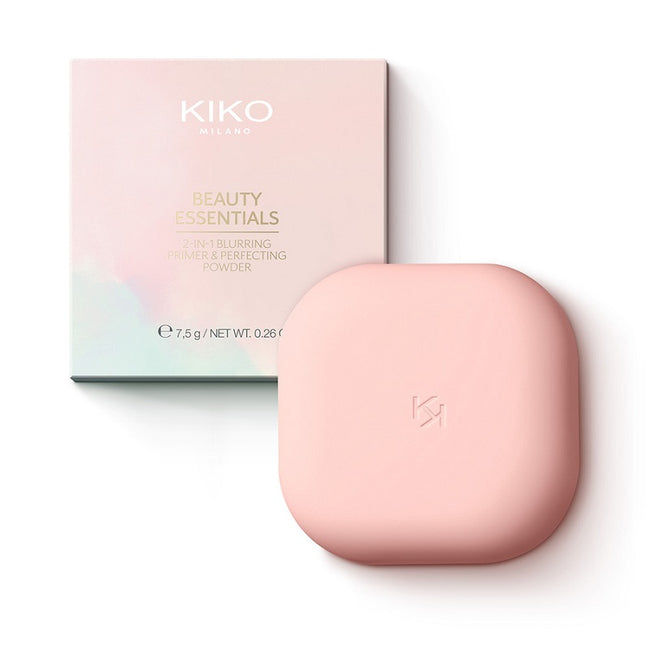 KIKO Milano Beauty Essentials 2-In-1 Blurring Primer & Perfecting Powder utrwalający puder i podkład do twarzy 2w1 7.5g