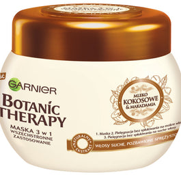 Garnier Botanic Therapy maska do włosów suchych i pozbawionych sprężystości Mleko Kokosowe & Makadamia 300ml