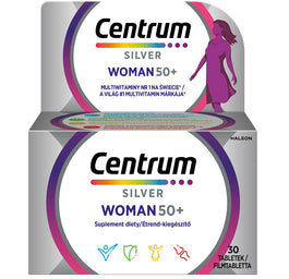 Centrum Silver Woman 50+ multiwitaminy dla kobiet suplement diety 30 tabletek