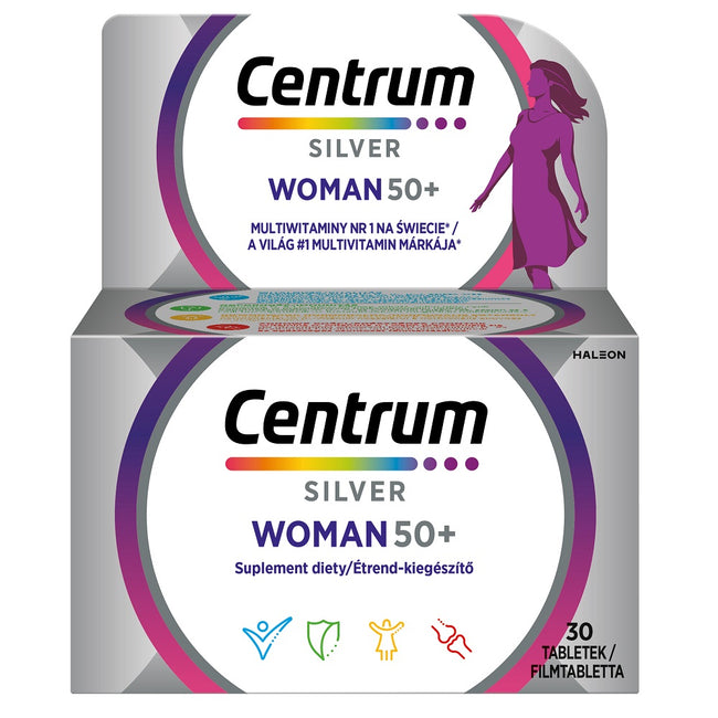 Centrum Silver Woman 50+ multiwitaminy dla kobiet suplement diety 30 tabletek