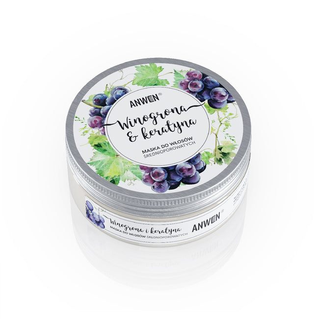Anwen Zestaw maska do włosów średnioporowatych Wingorona&Keratyna 200ml + olej do włosów średnioporowatych w sprayu Mango 50ml