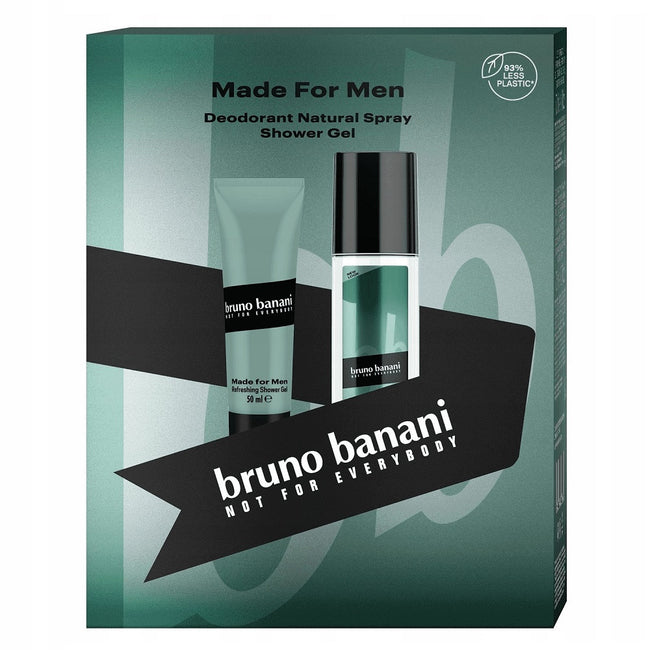 Bruno Banani Made for Men zestaw dezodorant w naturalnym sprayu 75ml + żel pod prysznic 50ml