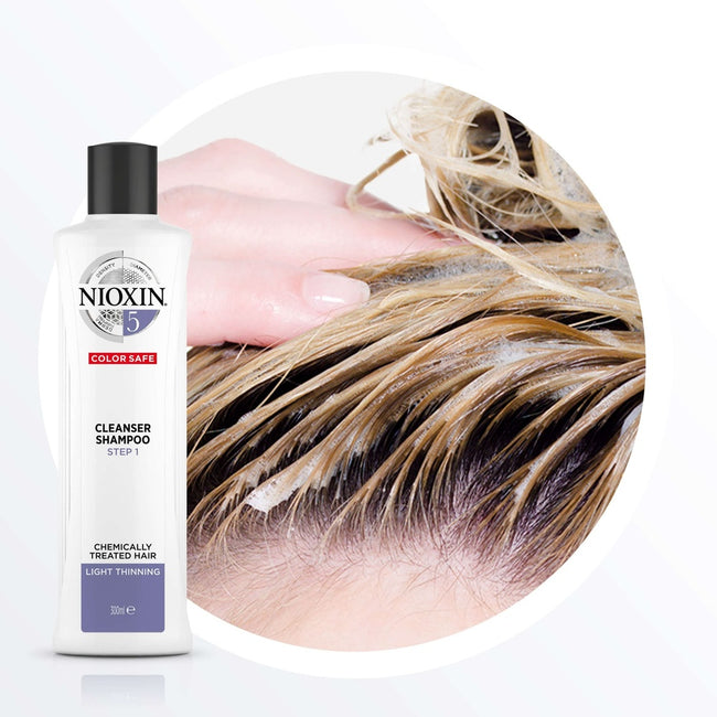 NIOXIN System 5 zestaw szampon do włosów 150ml + odżywka do włosów 150ml + kuracja do włosów 50ml