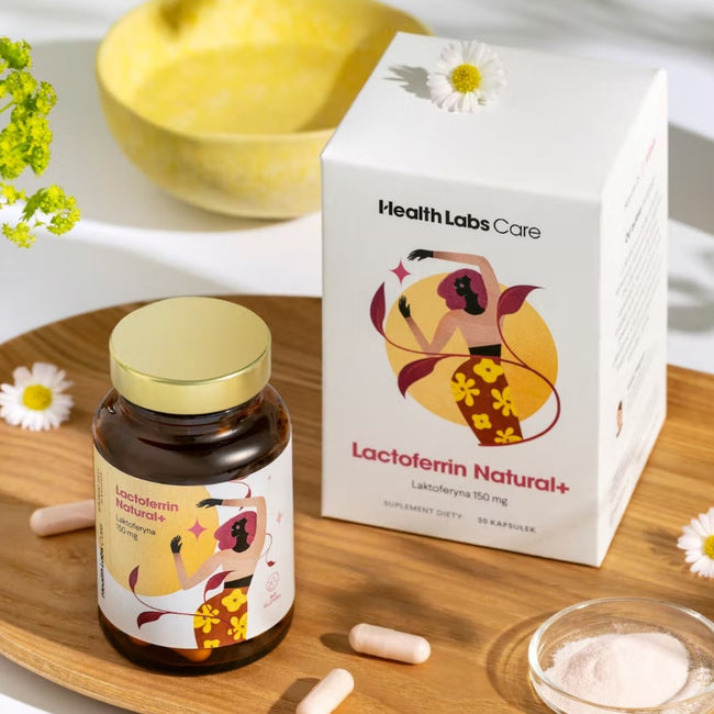 HealthLabs Lactoferrin Natural+ laktoferyna 150mg 30 kapsułek