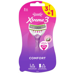Wilkinson Xtreme3 Comfort jednorazowe maszynki do golenia dla kobiet 4szt