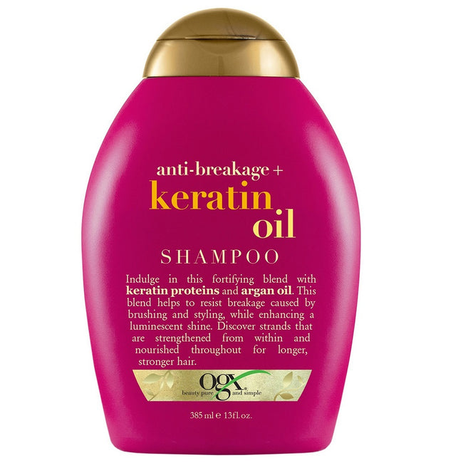 OGX Anti-Breakage + Keratin Oil Shampoo szampon z olejkiem keratynowym zapobiegający łamaniu włosów 385ml