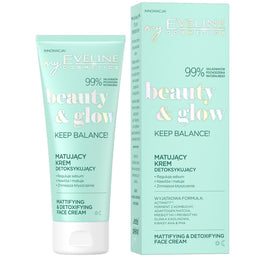 Eveline Cosmetics Beauty & Glow matujący krem detoksykujący 75ml