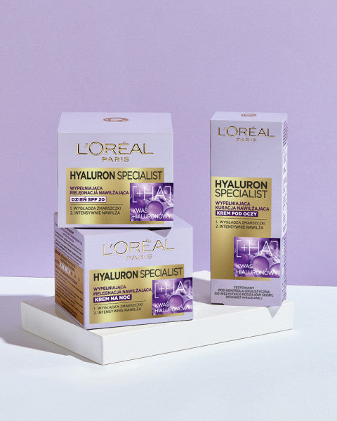 L'Oreal Paris Hyaluron Specialist krem na dzień SPF20 wypełniająca pielęgnacja nawilżająca 50ml