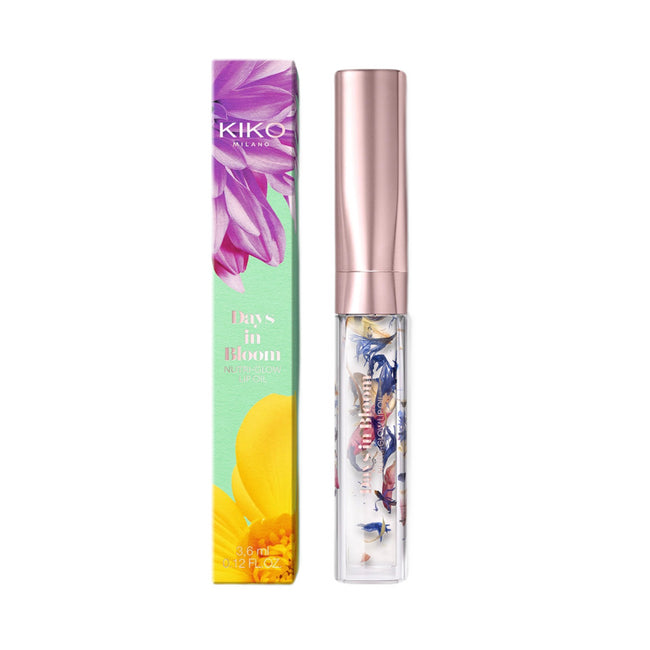 KIKO Milano Days In Bloom Nutri-Glow Lip Oil odżywczy olejek do ust z płatkami kwiatów 3.6ml