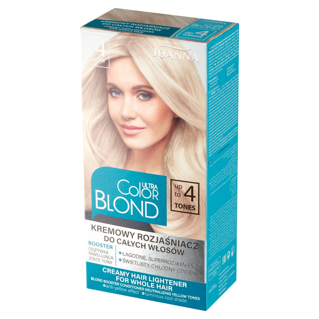 Joanna Ultra Color Blond kremowy rozjaśniacz do całych włosów do 4 tonów