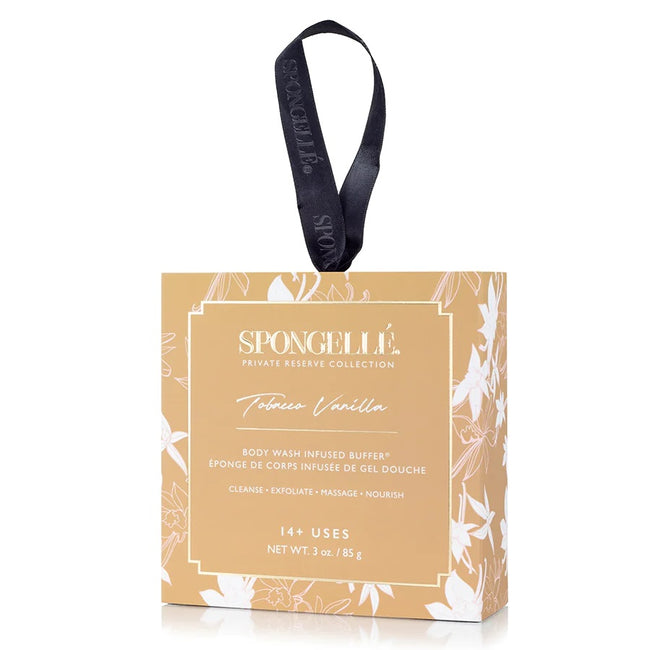 Spongelle Boxed Flower gąbka nasączona mydłem do mycia ciała Tobacco Vanilla