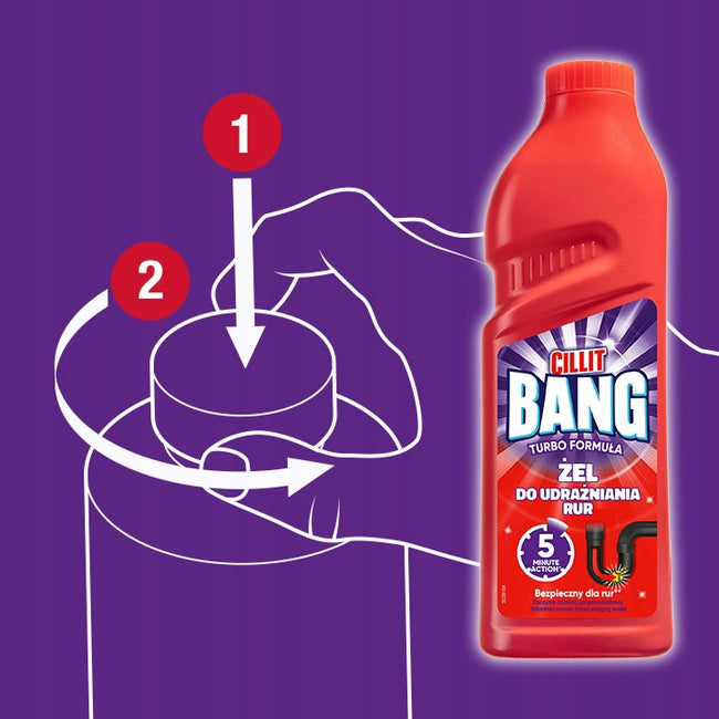 Cillit Bang Żel do udrażniania rur 1000ml