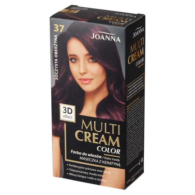 Joanna Multi Cream Color farba do włosów 37 Soczysta Oberżyna