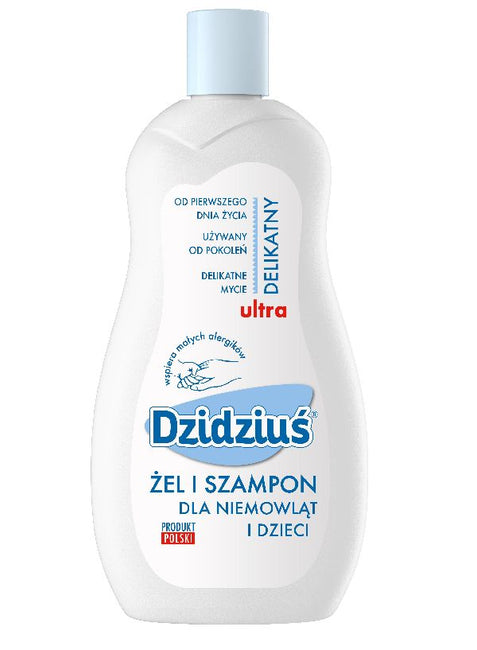 Dzidziuś Ultra delikatny żel i szampon dla niemowląt i dzieci 500ml