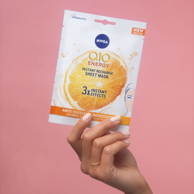 Nivea Q10 Plus C 10-minutowa maska w płachcie 1szt