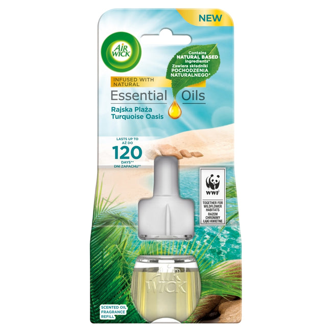 Air Wick Essential Oils wkład do elektrycznego odświeżacza Rajska Plaża 19ml