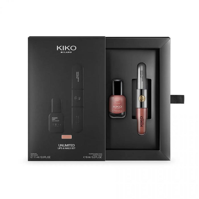 KIKO Milano Unlimited Lips & Nails Set zestaw lakier do paznokci 11ml + dwuetapowa płynna pomadka do ust 6ml
