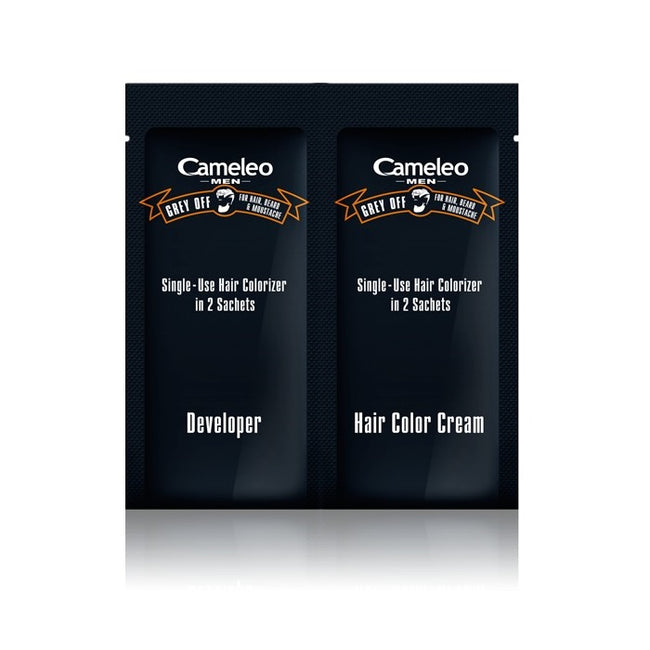 Cameleo Men Grey Off farba do włosów i brody w saszetce 4.0 Średni Brąz 2x15ml